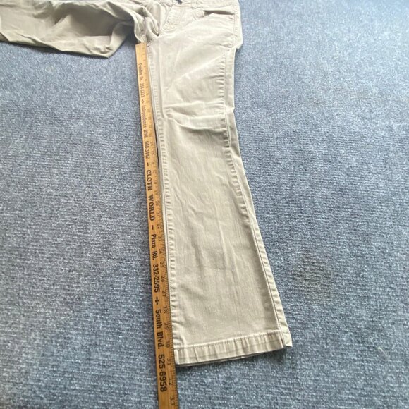 Riders By Lee Jeans Womens 12M Khaki Stretch‎ Bootcut Pants 32x31 comfy Outdoor - Picture 6 of 15
